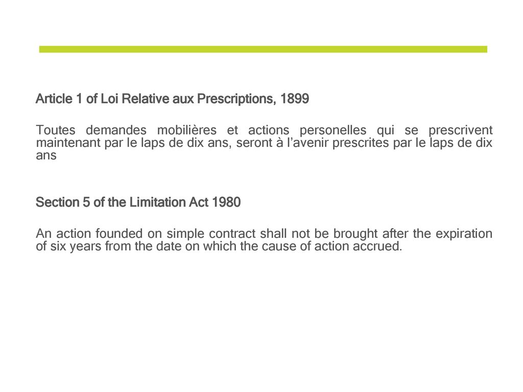 PRESCRIPTION AND LIMITATION – CLAIMS FOR AND AGAINST PENSION TRUSTEES - ppt  download