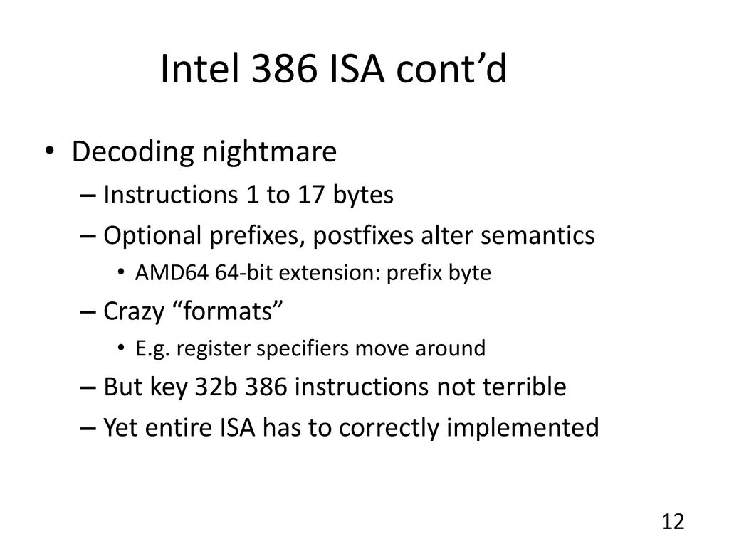 ECE/CS 552: Instruction Sets x86 ppt download