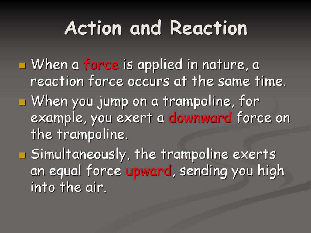 Motion forces lesson 3 action and reaction newton s third law ppt