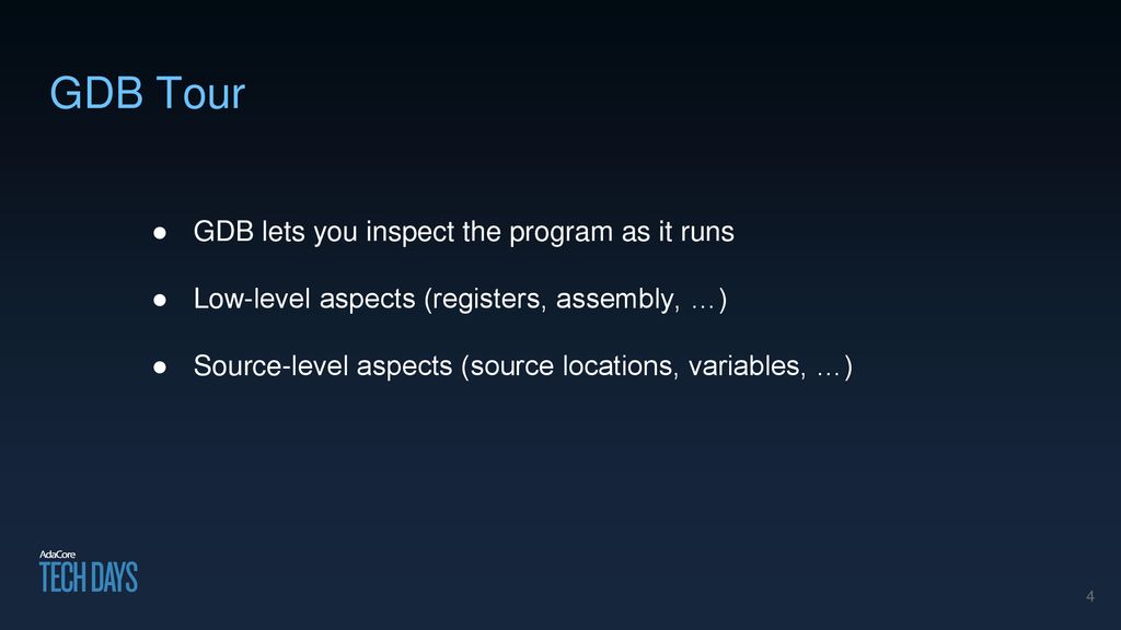 Gdb scripting hidden gems ppt download
