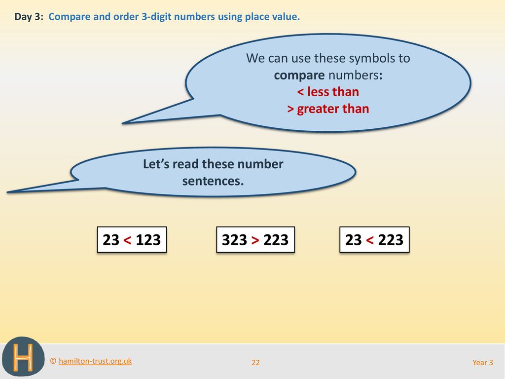Let’s read these number sentences.