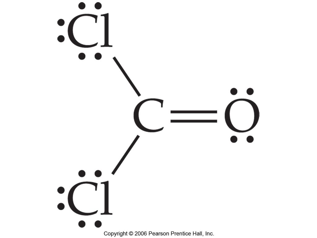 Cl2CO the lewis structure is. 