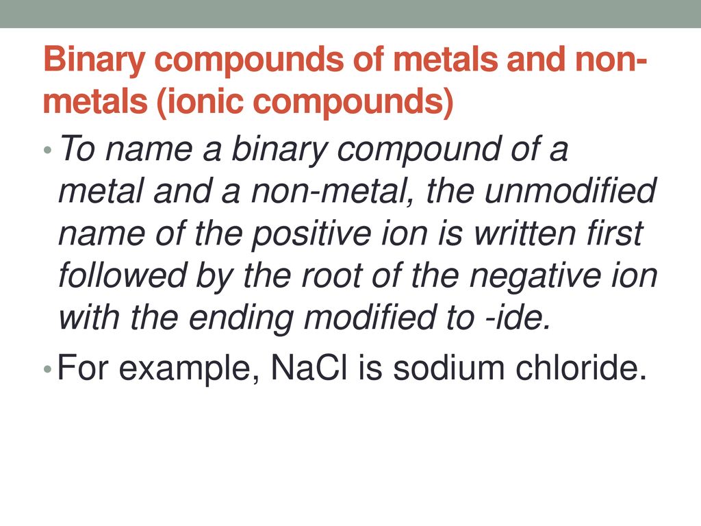 TOPIC 0D: Nomenclature. - ppt download