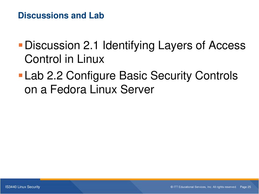 Is3440 linux security unit 2 securing a linux platform core components
