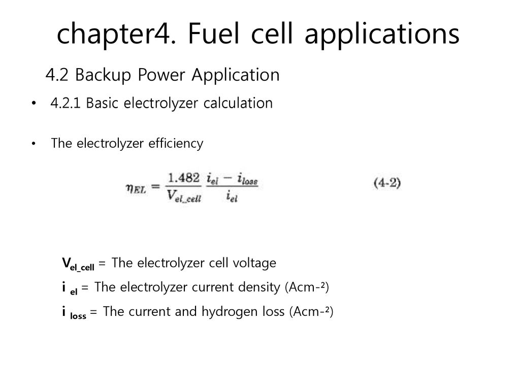 chapter4. Fuel cell applications - ppt download