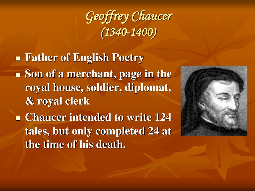 Ее папа на английском. Geoffrey Chaucer (1340-1400). Geoffrey Chaucer presentation. Джеффри Чосер. Poems by Geoffrey Chaucer..
