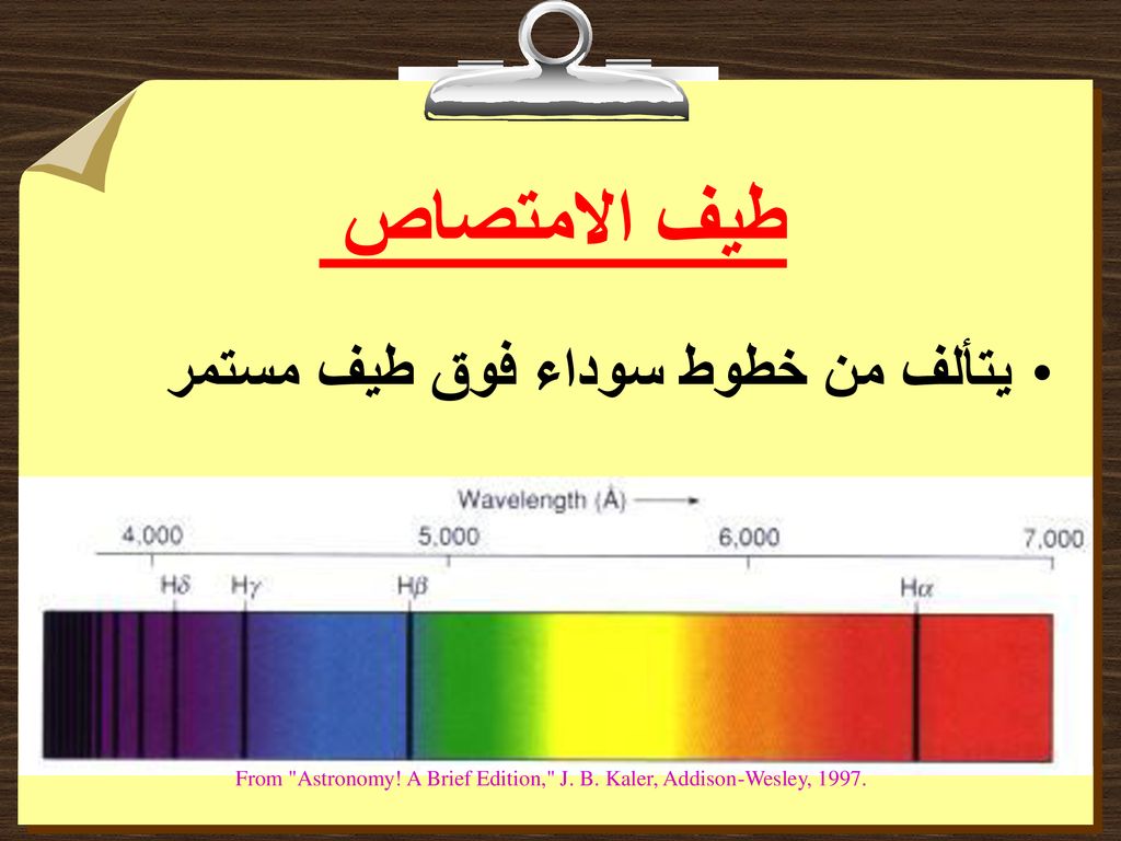 يظهر طيف الانبعاث الذري على شكل طيف متصل من الألوان