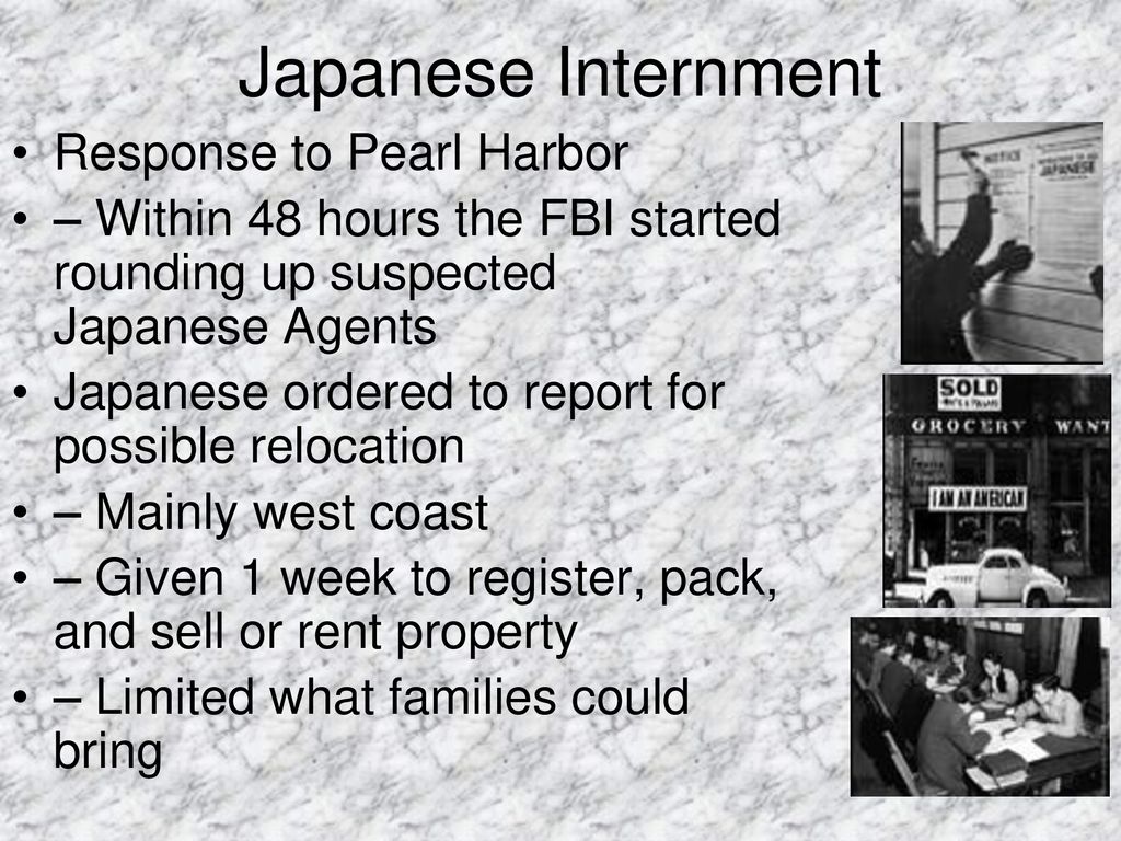 Japanese Internment Response To Pearl Harbor - Ppt Download