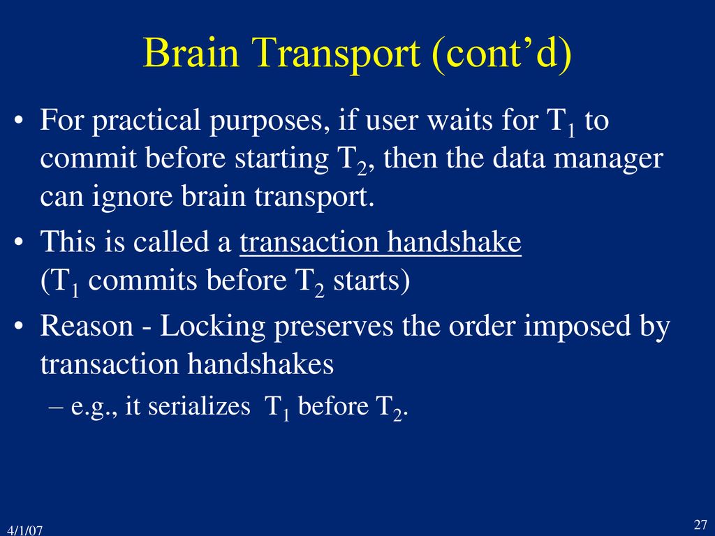 3. Concurrency Control for Transactions Part One - ppt download