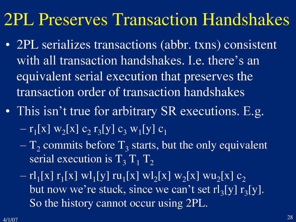 3. Concurrency Control for Transactions Part One - ppt download