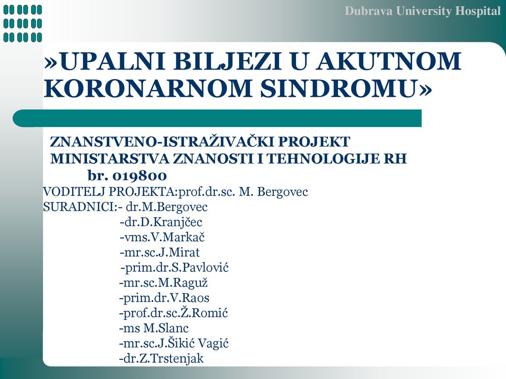 Upalni biljezi u akutnom koronarnom sindromu - ppt download