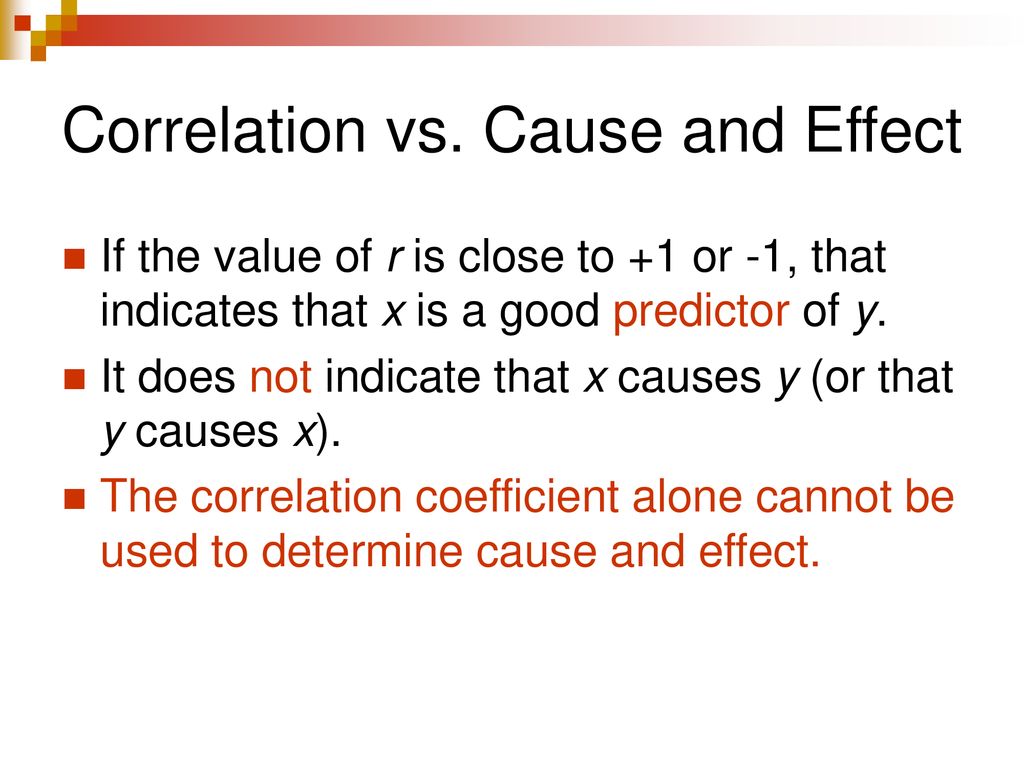 Correlation vs. Cause and Effect
