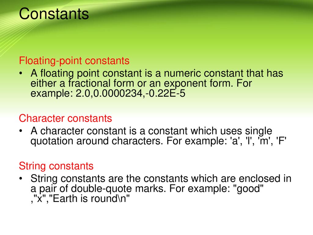 Basics of c ppt download