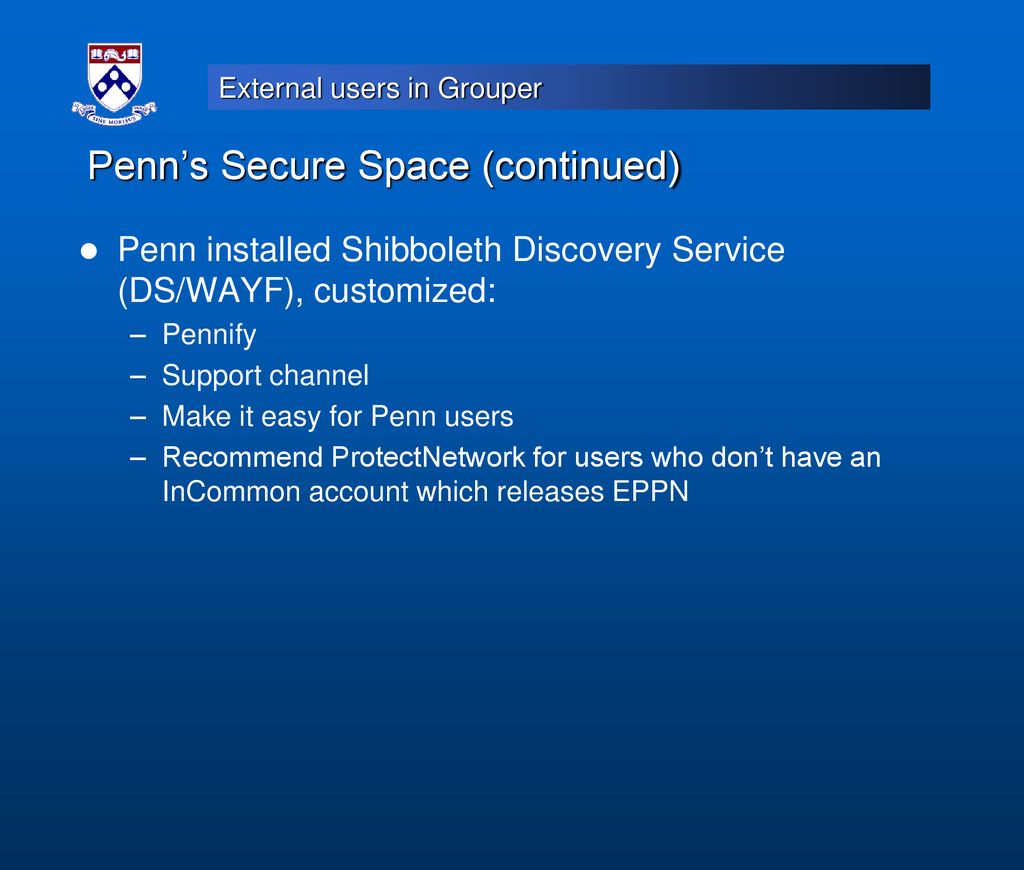 External users in grouper example ppt download