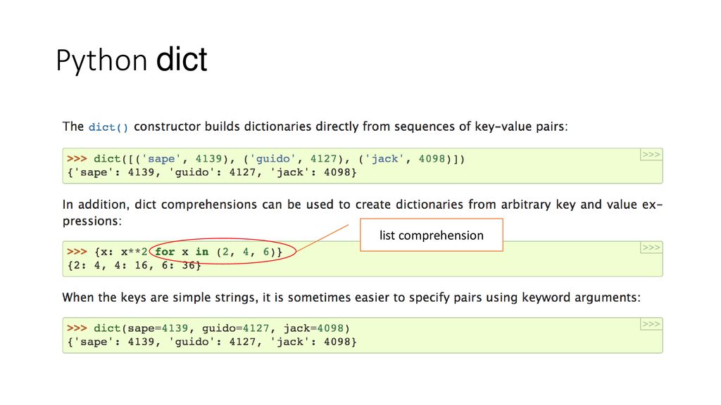 LING C SC PSYC 438 538 Lecture 6 Sandiway Fong Ppt Download   Python Dict List Comprehension 