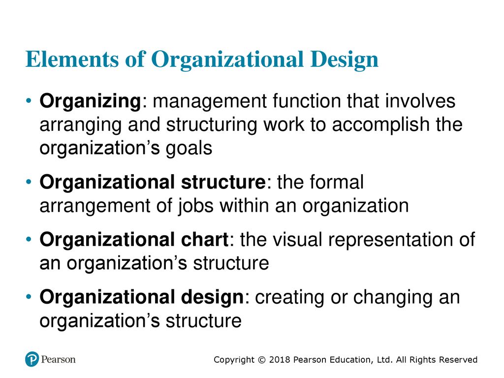 Elements of Organizational Design