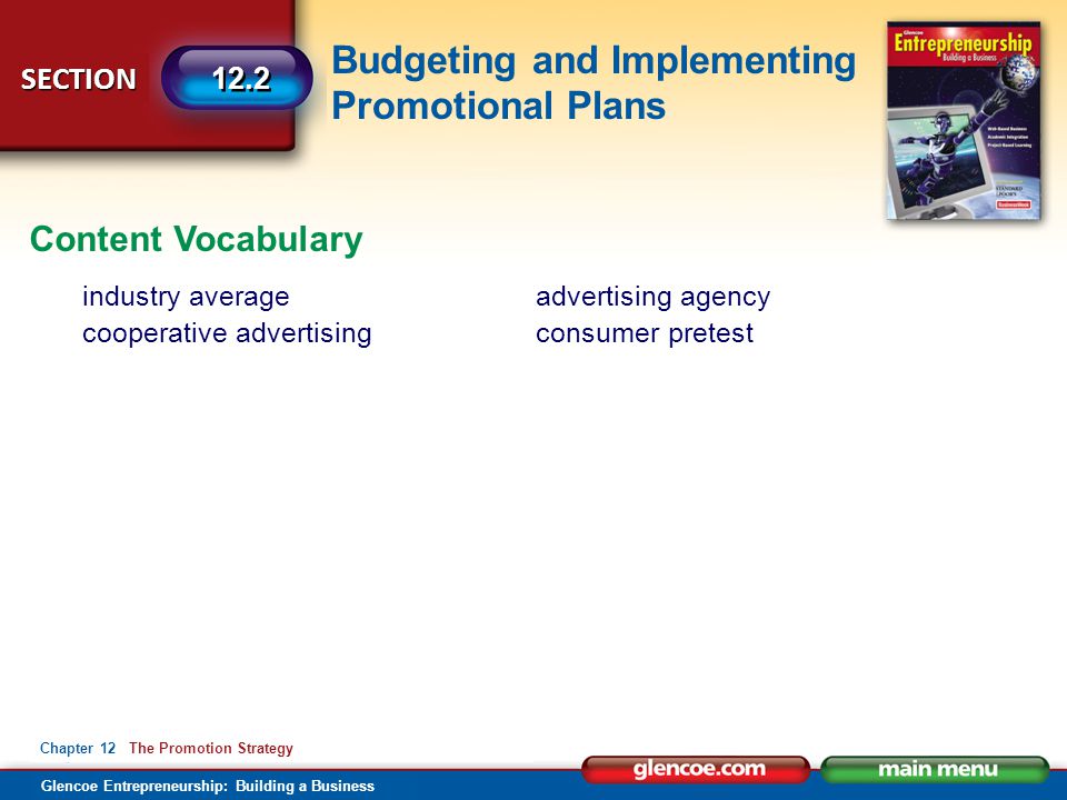 Content Vocabulary industry average cooperative advertising