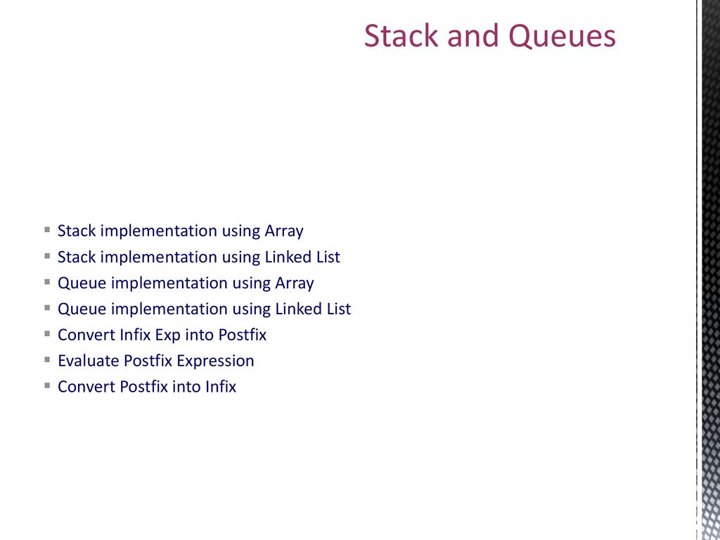 Stack and Queues Stack implementation using Array - ppt download