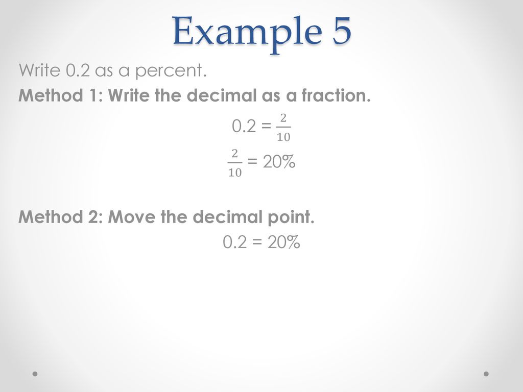 Warm up problem write as a decimal ppt download