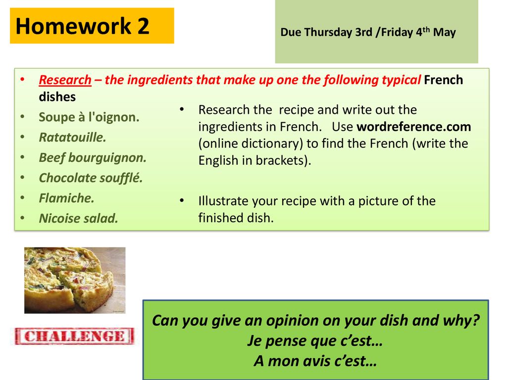 Year 7 Les devoirs Summer ppt download