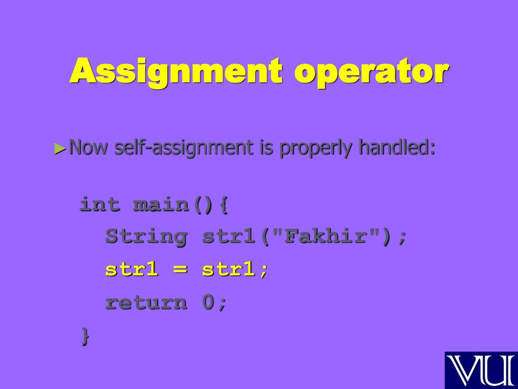 Object-Oriented Programming (OOP) Lecture No ppt download