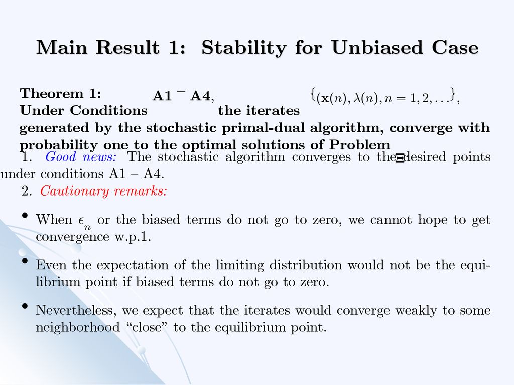 Distributed Network Utility Maximization In Multi Hop Wireless Networks Noisy Feedback Lossy Channel And Stability Junshan Zhang Department Of Electrical Ppt Download