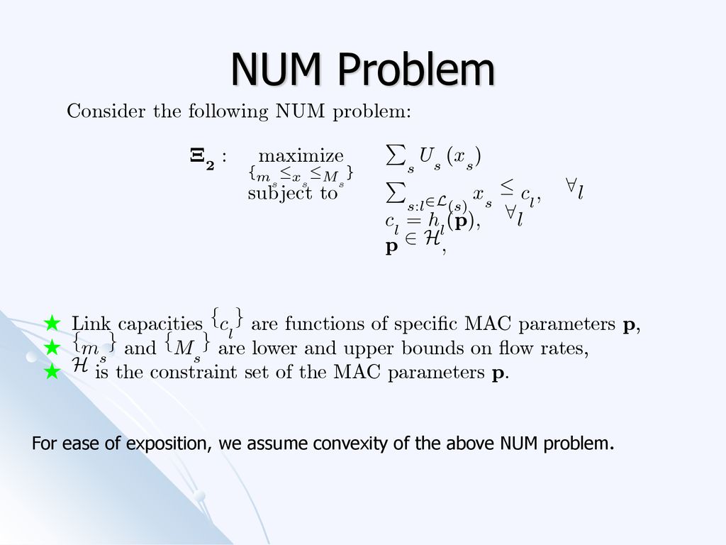 Distributed Network Utility Maximization In Multi Hop Wireless Networks Noisy Feedback Lossy Channel And Stability Junshan Zhang Department Of Electrical Ppt Download