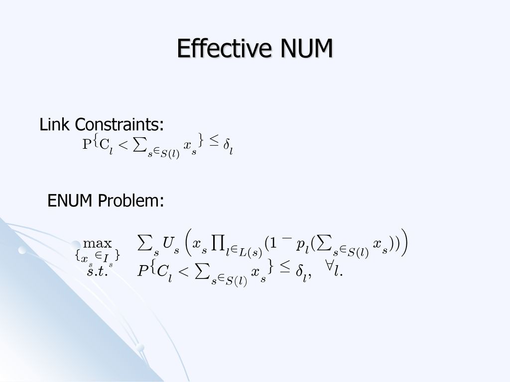 Distributed Network Utility Maximization In Multi Hop Wireless Networks Noisy Feedback Lossy Channel And Stability Junshan Zhang Department Of Electrical Ppt Download