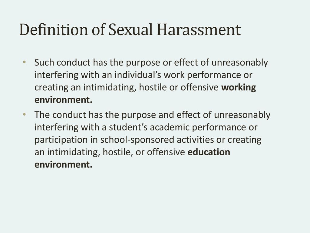 preventing sexual harassment - ppt download