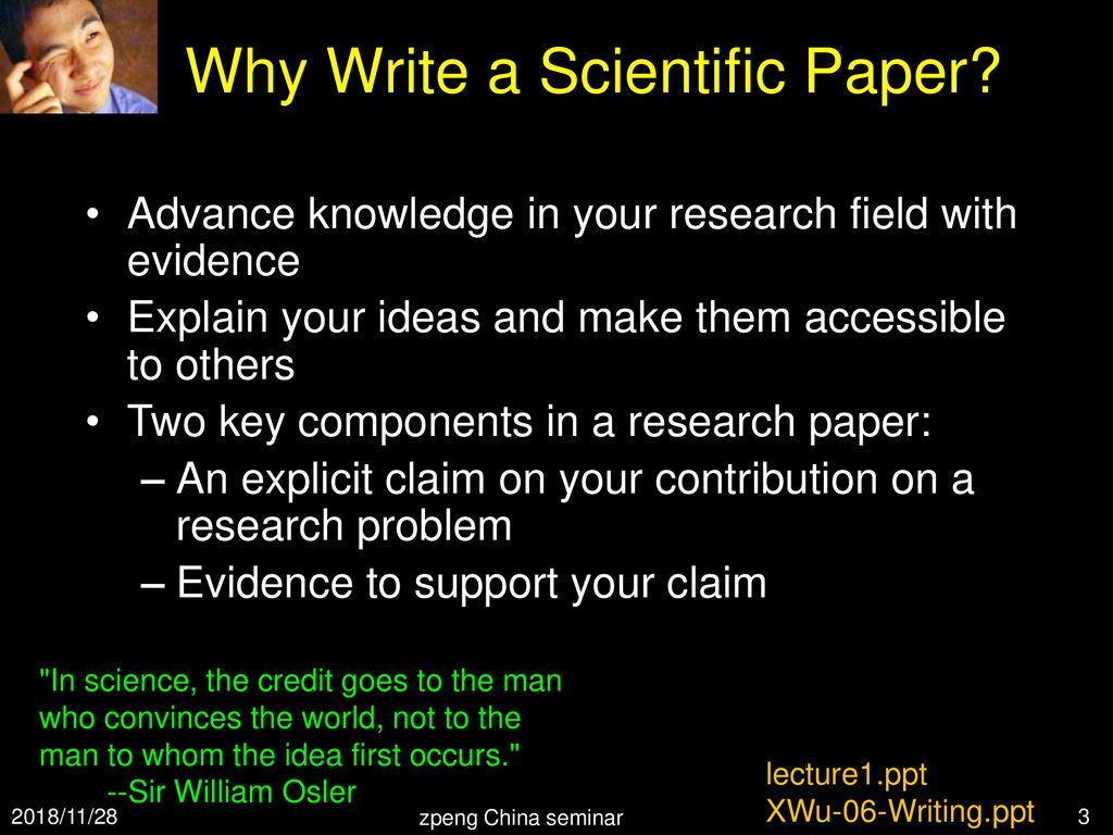 How to Write/Read/Review Scientific Papers in English - ppt download
