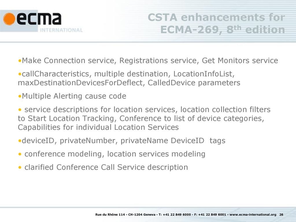 What is CSTA? CSTA Overview Updated by TG11 April ppt download