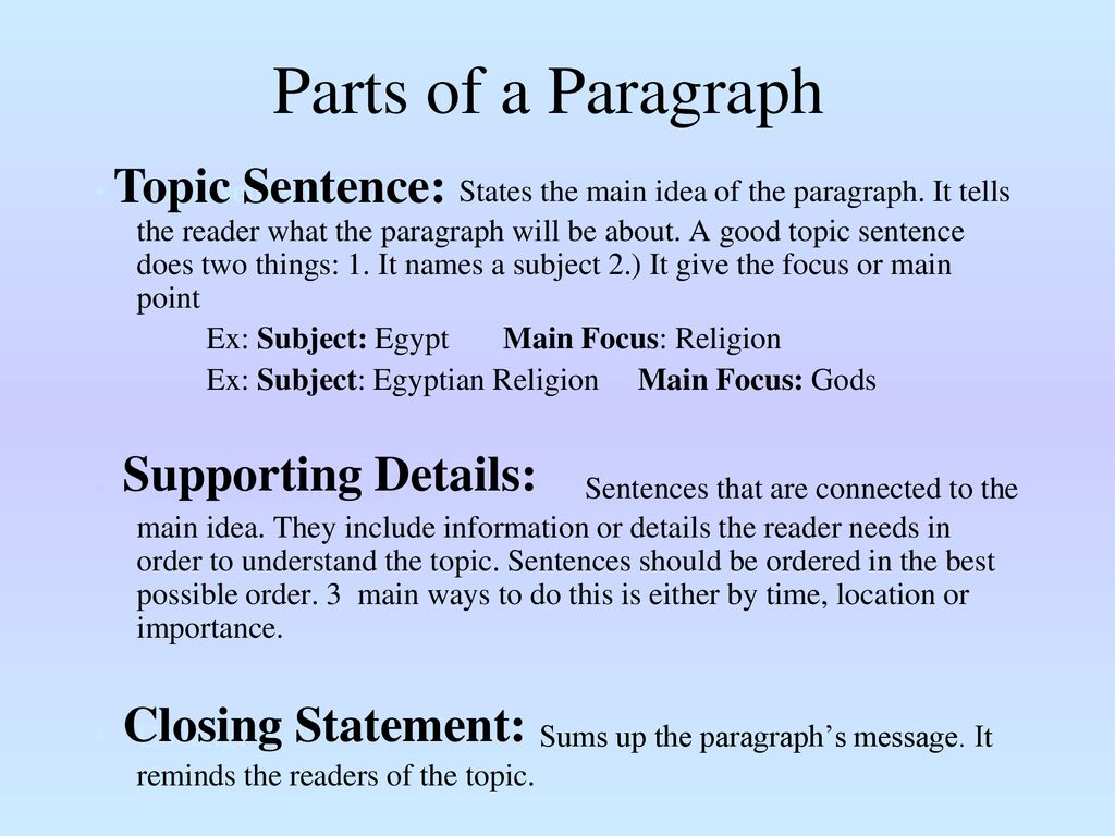 Writing Paragraphs. - ppt download