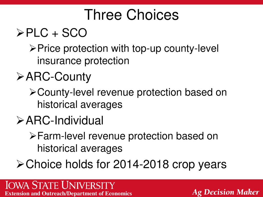 Crop Markets and the Farm Bill ppt download