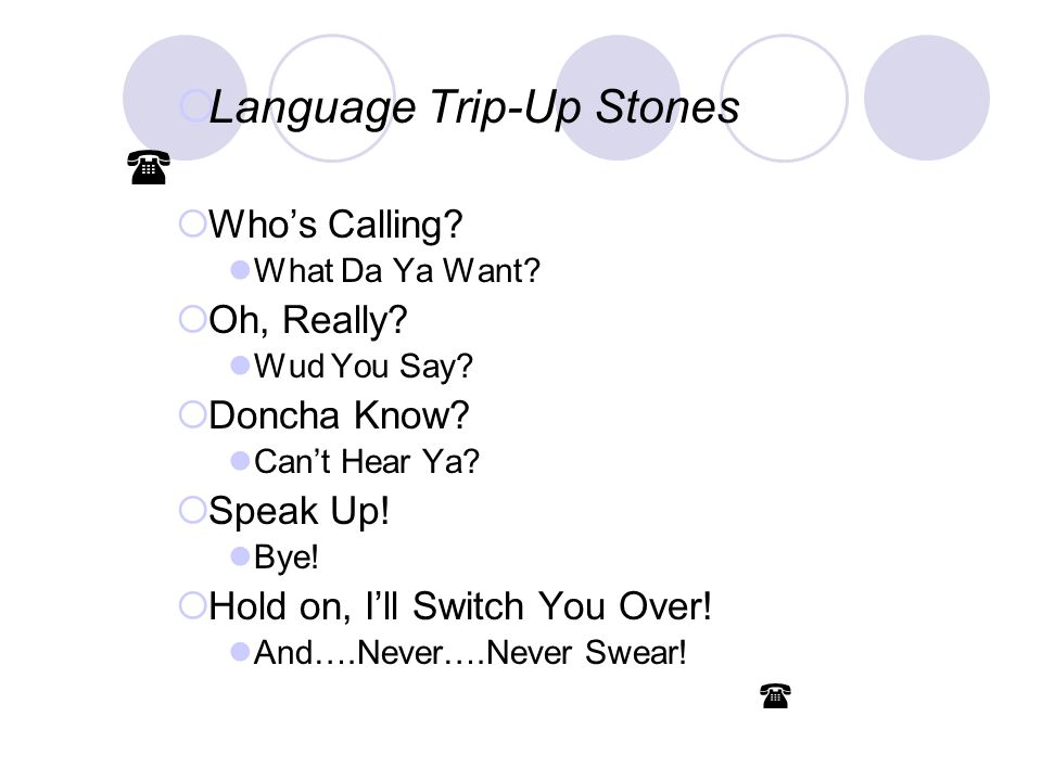 Language Trip-Up Stones 