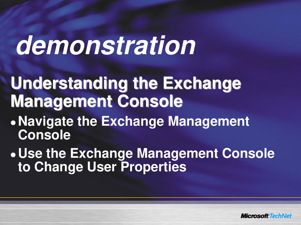 Exchange 2007 overview eileen brown technet ppt download