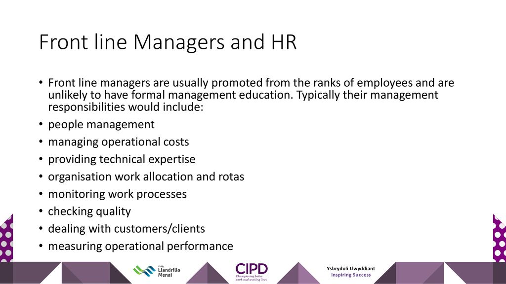 Front line Managers and HR