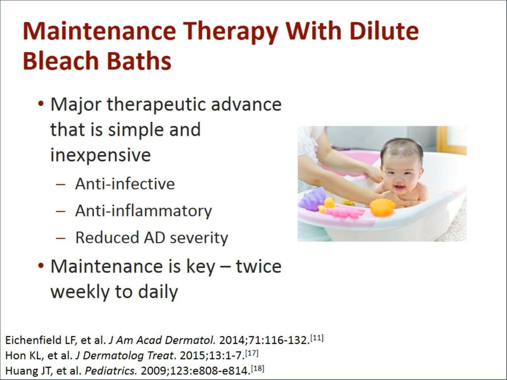 Maintenance Therapy With Dilute Bleach Baths