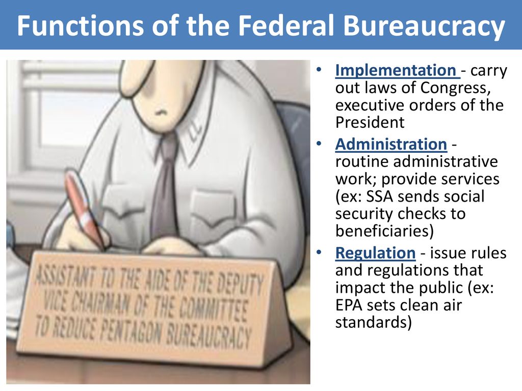Functions of the Federal Bureaucracy