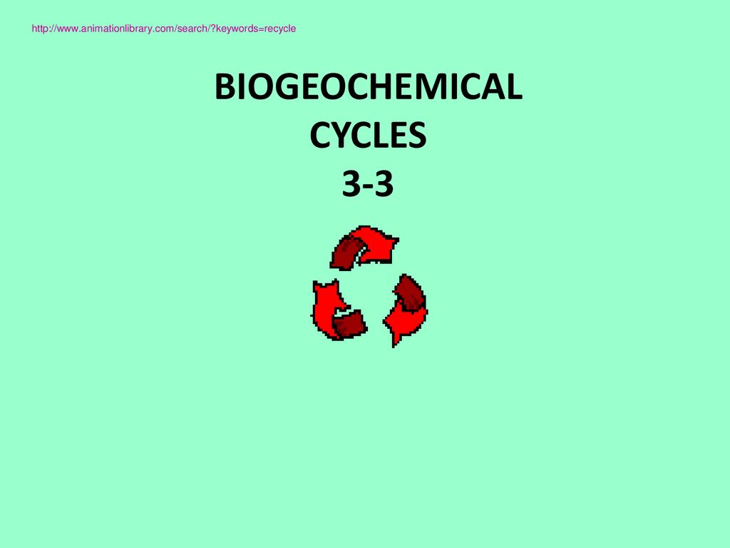 BIOGEOCHEMICAL CYCLES ppt download