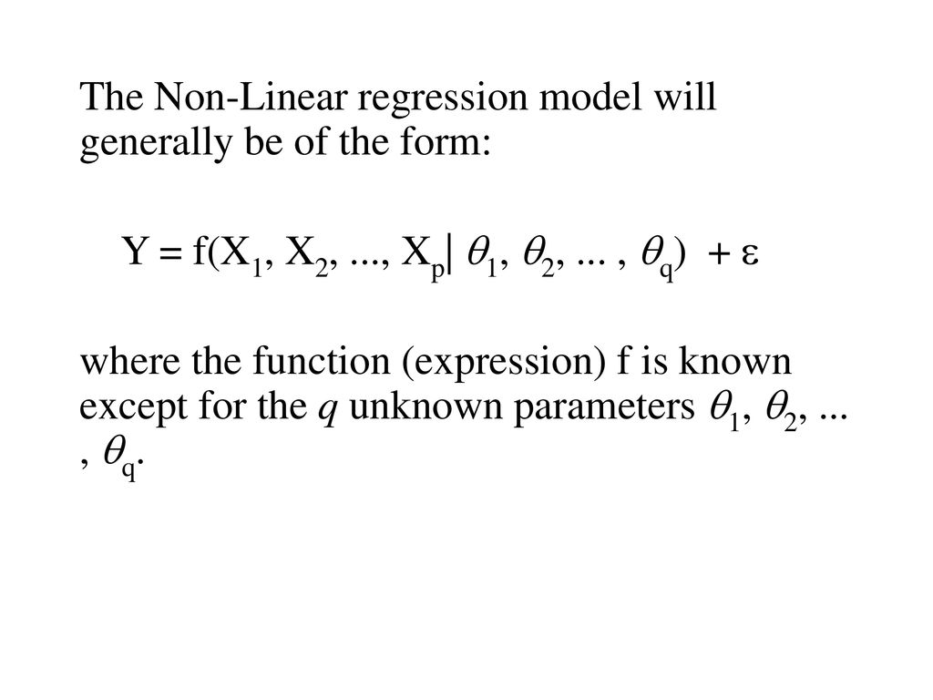 Non-Linear Regression - ppt download