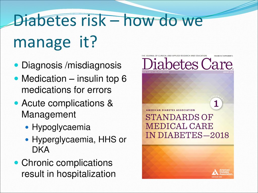 Diabetes risk – how do we manage it
