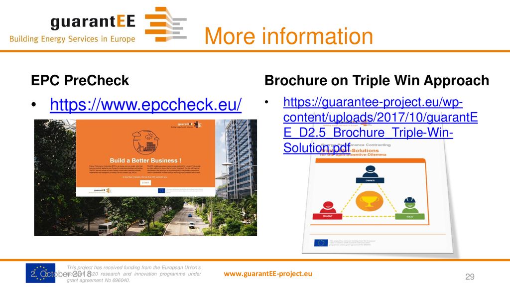 More information   EPC PreCheck