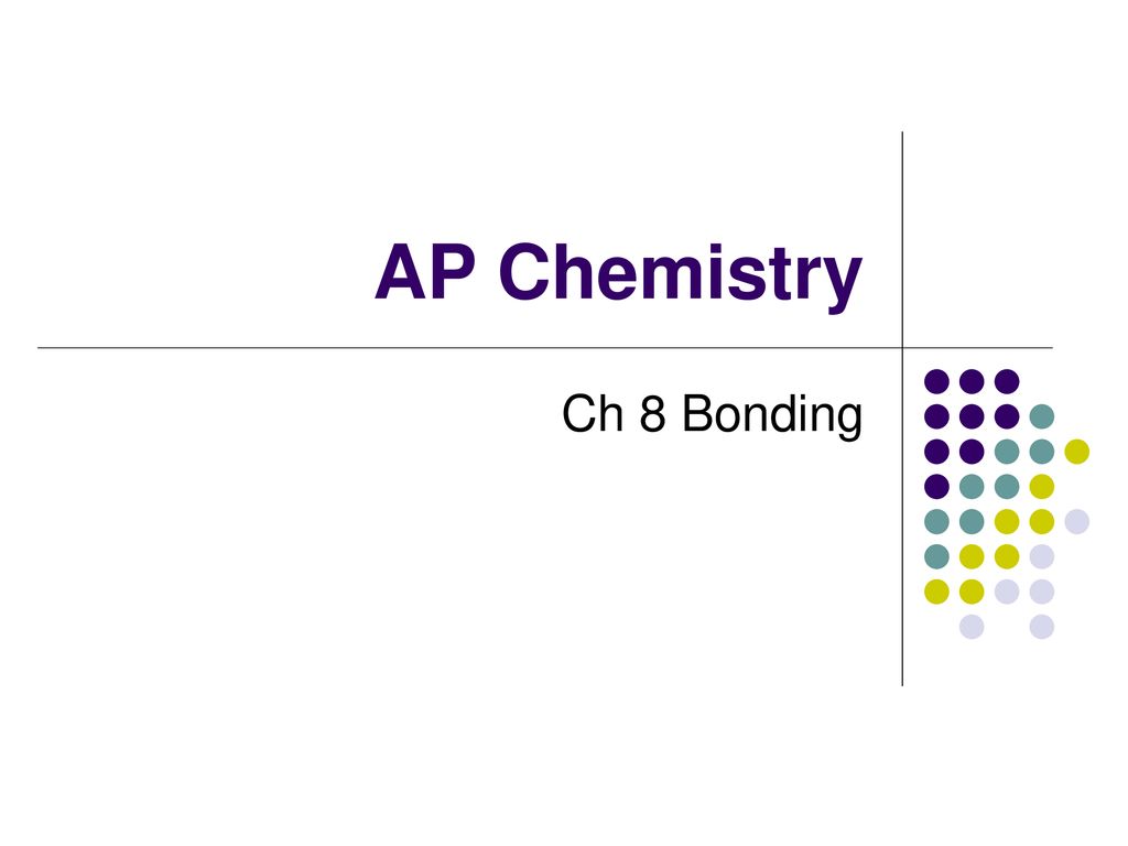 AP Chemistry Ch 8 Bonding