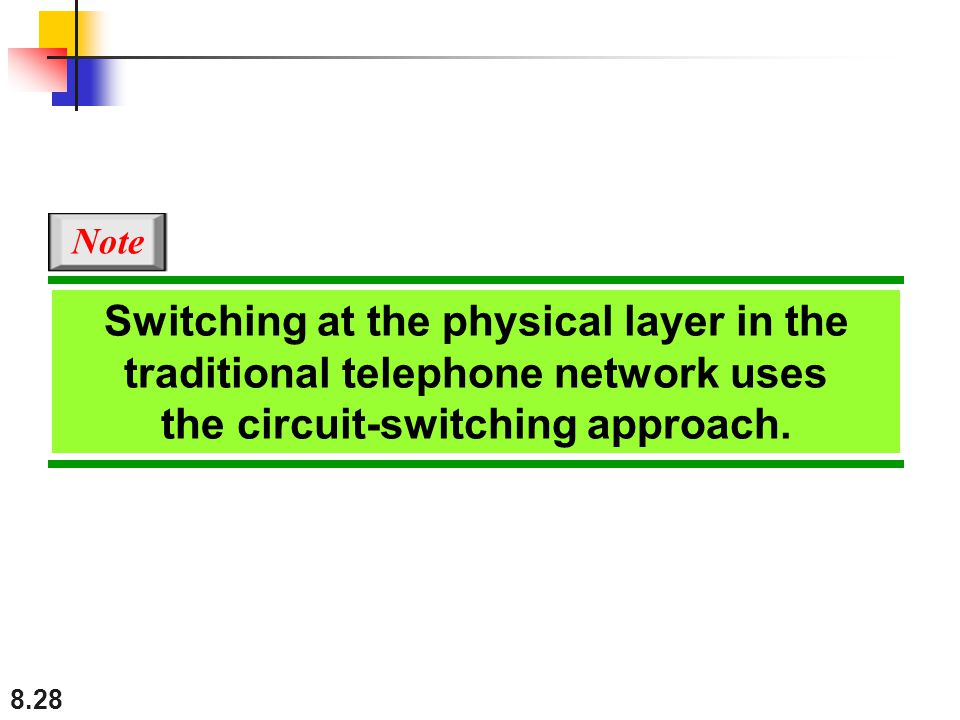the circuit-switching approach.