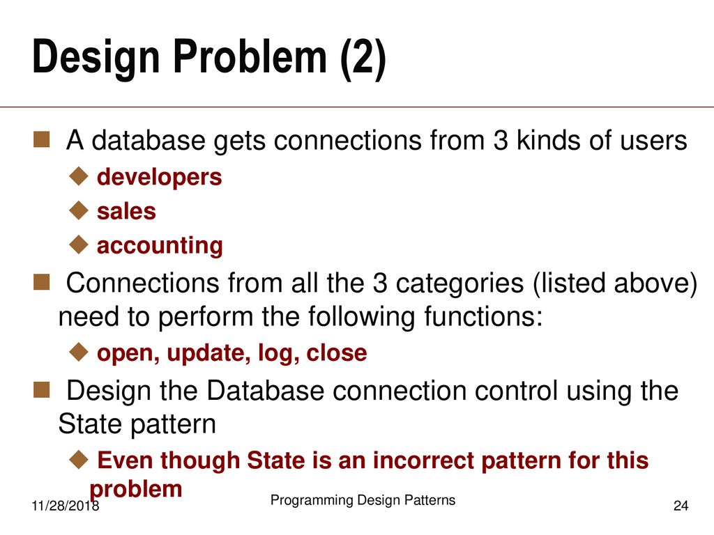 Introduction to Behavioral Patterns (2) - ppt download