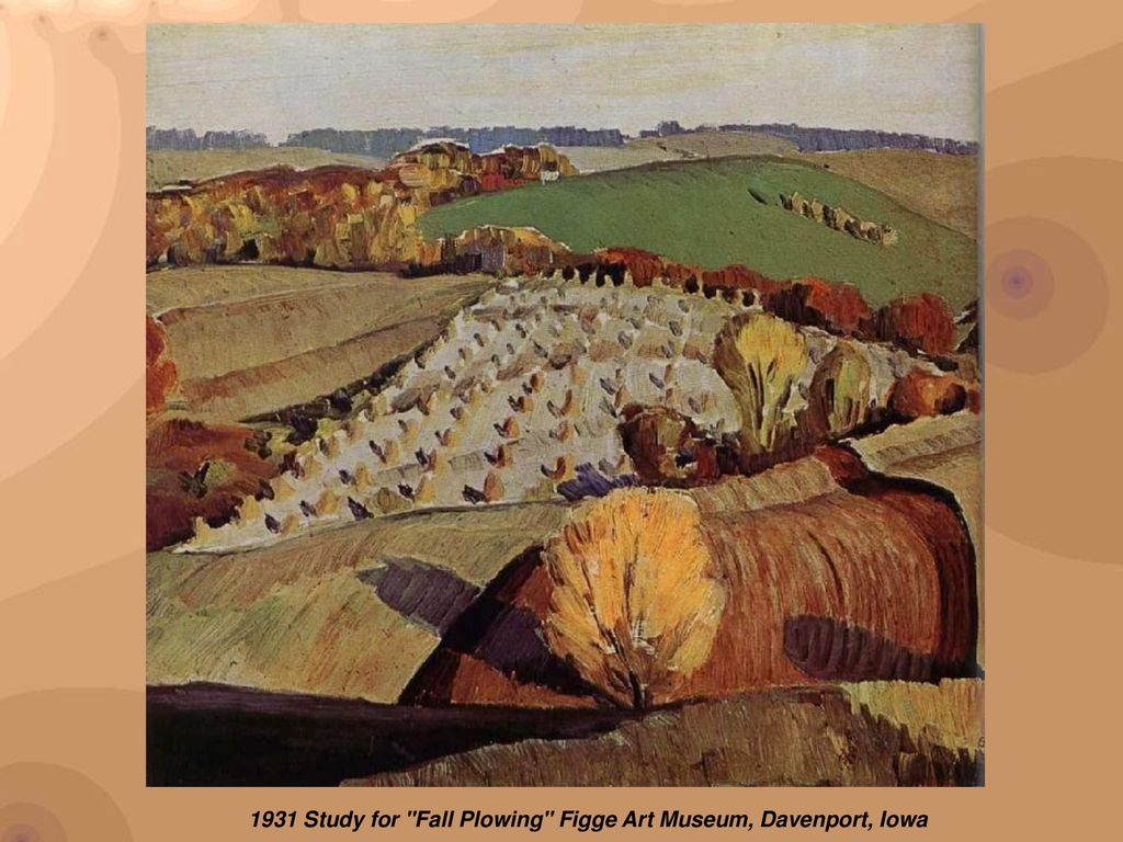 1931 Study for Fall Plowing Figge Art Museum, Davenport, Iowa
