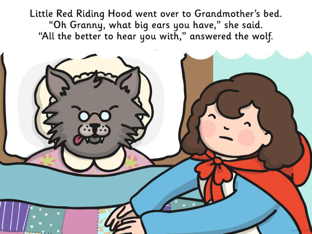 What did little red riding hood say to the wolf Once Upon A Time There Was A Girl Called Little Red Riding Hood Ppt Download