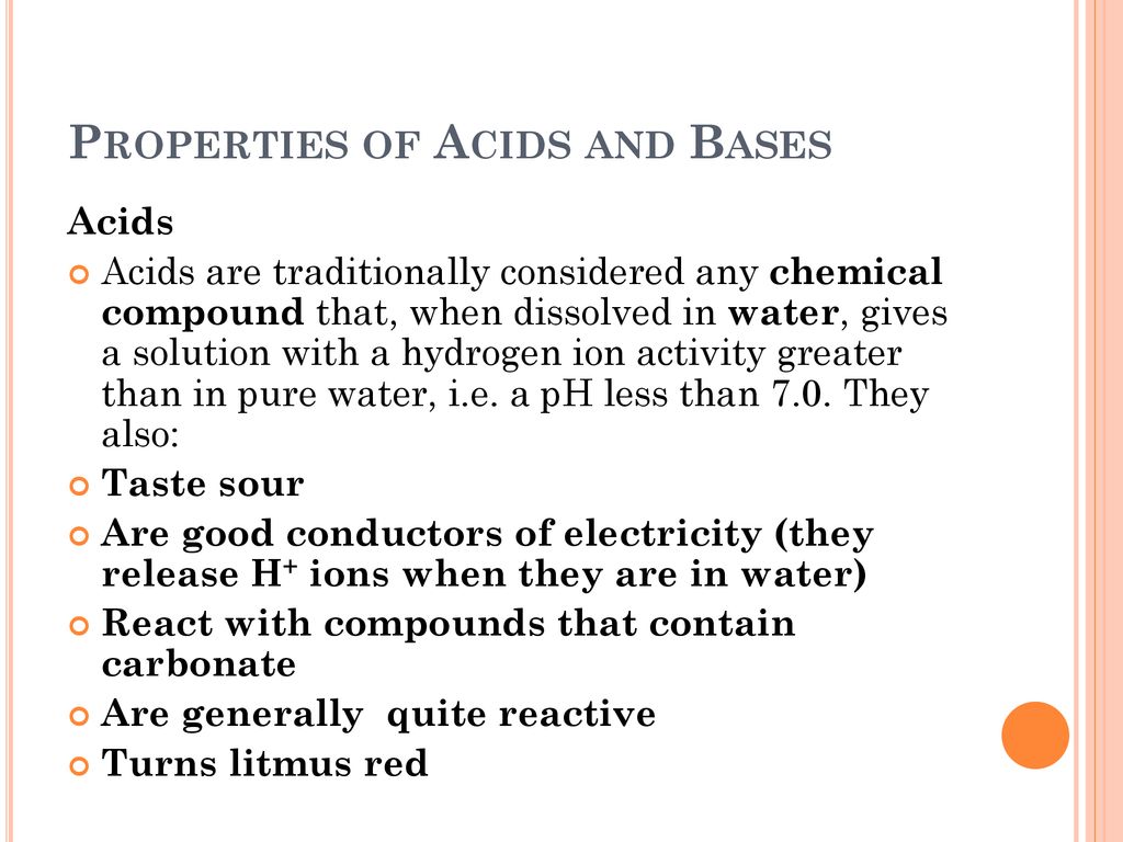 Introduction to Acids, Bases and pH - ppt download