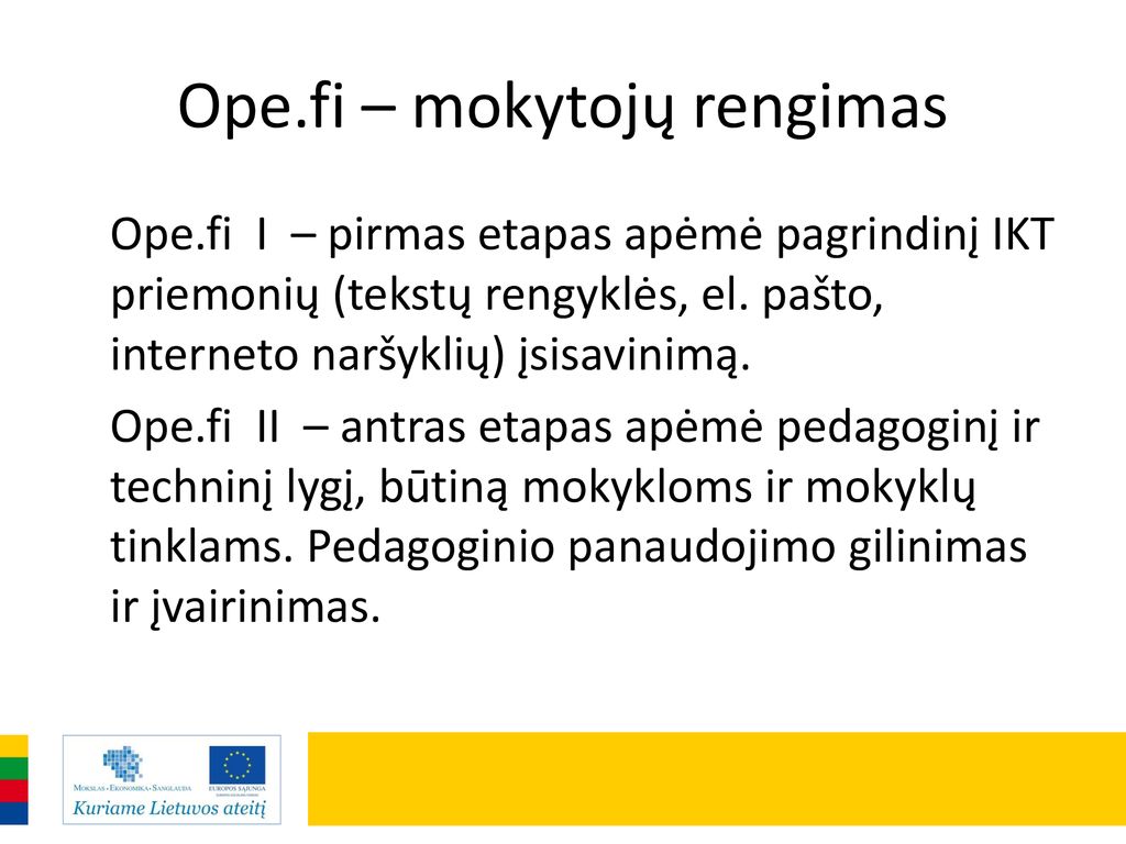 Ope.fi – mokytojų rengimas