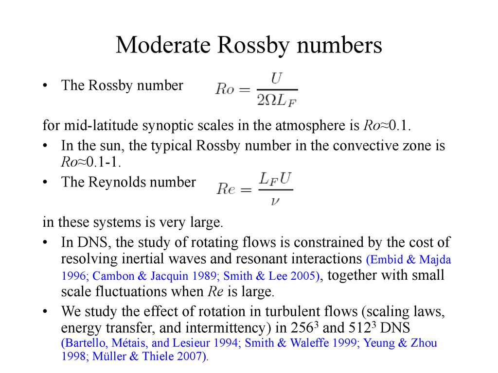 Scale interactions and scaling laws in rotating flows at moderate ...